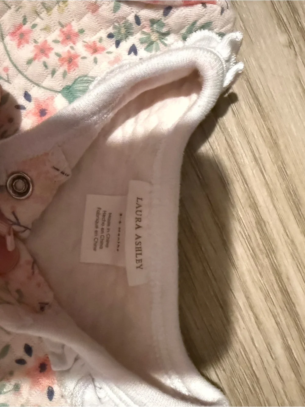 Laura Ashley Pink Floral Cotton Romper